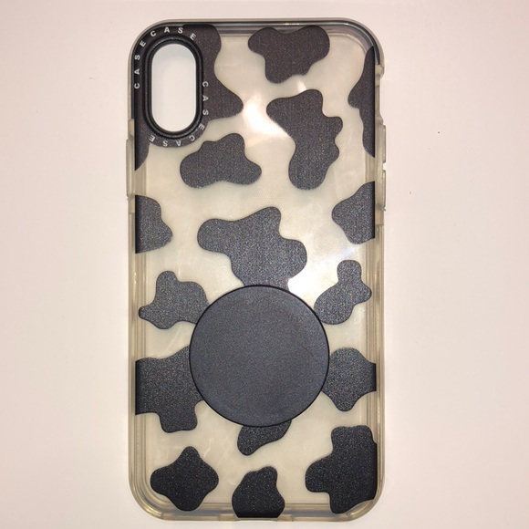 Cute Clear Cow Print iPhone X Case